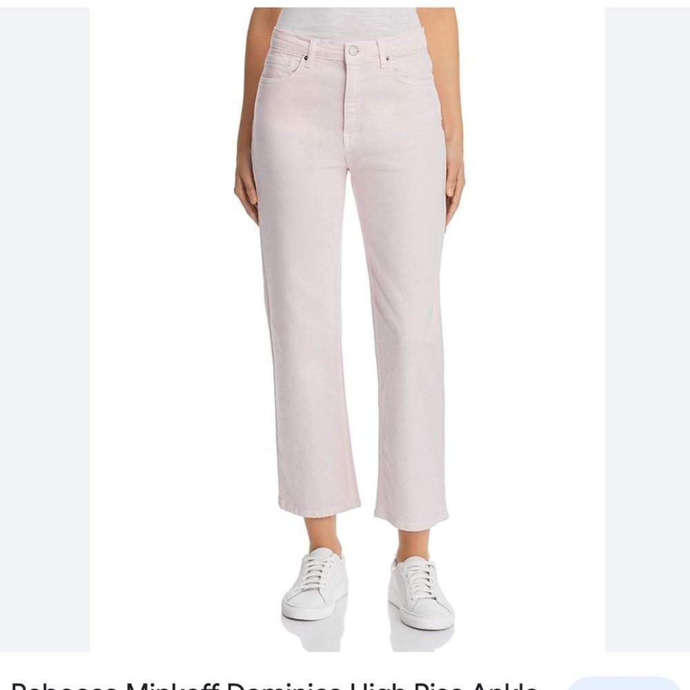 NWT Rebecca Minkoff Dominica High Rise Ankle Straight-Leg Jeans